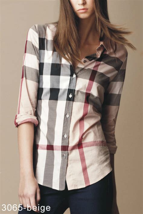 chemise a carreaux burberry femme|Chemises Burberry pour femme .